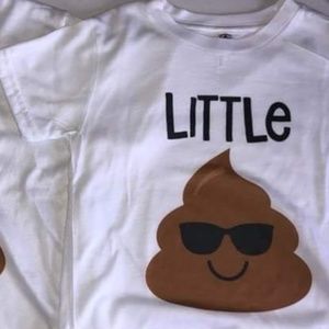 Humor White Poo Children's Shirt